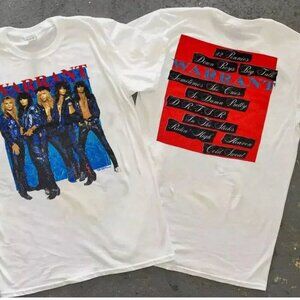 VTG WARRANT 80_s DRFSR Concert Tour 1989 White All Size Shirt 05